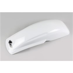 UFO UNIV REAR FENDER 125CC UP WHT