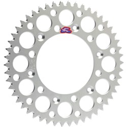 RENTHAL REAR SPROCKET MX ULTRALIGHT GROOVED SIL 49T (112U-520-49GESI)