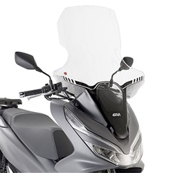 GIVI WINDSCREEN ONLY TRANSPARENT - HONDA PCX125 18-20 (NEEDS FITTING KIT D1163KIT)