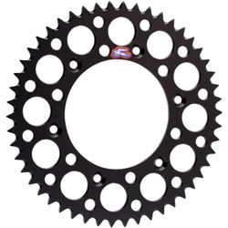 RENTHAL REAR SPROCKET MX ULTRALIGHT GROOVED BLK 49T (150U-520-49GBBK)