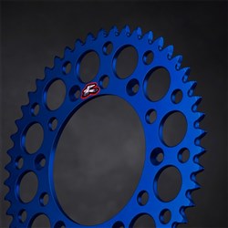 RENTHAL REAR SPROCKET MX ULTRALIGHT GROOVED BLU 52T (150U-520-52GBBU)