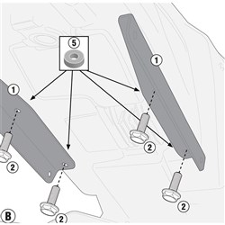 GIVI KIT TO MOUNT TE2115  [ONC01] #