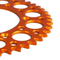 RENTHAL REAR SPROCKET MX ULTRALIGHT GROOVED ORG 50T (224U-520-50GPOR)