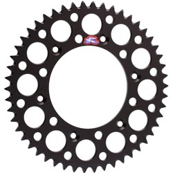 RENTHAL REAR SPROCKET MX ULTRALIGHT GROOVED BLK 53T (224U-520-53GPBK)