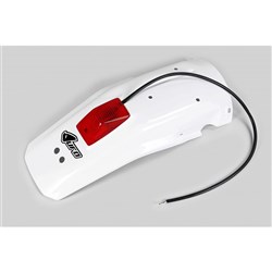 UFO HONDA REAR FENDER WITH T/LIGHT XR600R 88-00 WHT