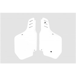 /UFO KAWASAKI SIDE PANELS KX125/250 88-89 KX500 88-02 KDX200 90-94 WHT