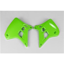 /UFO KAWASAKI RADIATOR SHROUDS KX125 90-91 GRN