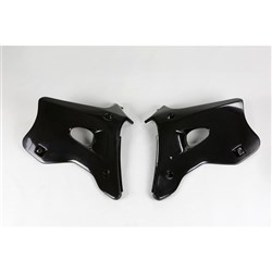 /UFO KAWASAKI RADIATOR SHROUDS KX125/250 94-98 BLK