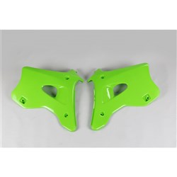 UFO KAWASAKI RADIATOR SHROUDS KX125/250 94-98 GRN