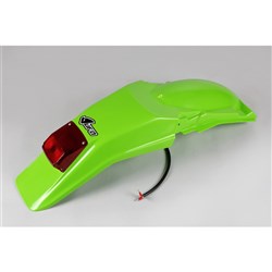 UFO KAWASAKI REAR FENDER W T/L KDX200 95-26 12V GRN