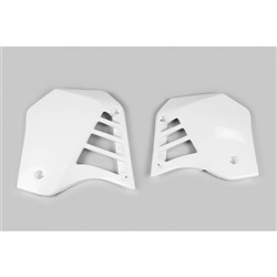UFO YAMAHA RADIATOR SHROUDS YZ125 86-88 WHT (045/046) (WAS 2803045)
