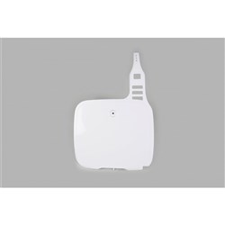 UFO YAMAHA FRONT NO. PLATE YZ125/490 87-91 WHT