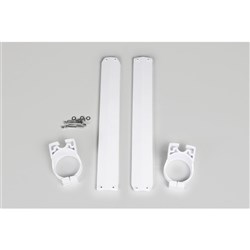 UFO YAMAHA FORK SLIDER PROTECTORS YZ125/250 89 WHT (WAS 2821045)