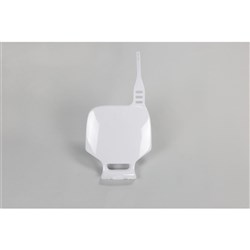 UFO YAMAHA FRONT NO. PLATE YZ80 93-01/85 02-14 WHT