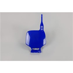 /UFO YAMAHA FRONT NO. PLATE YZ80 93-01/85 02-14 (REFL BLU)