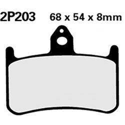 NISSIN BRAKE PADS 2P-203 NS (FA144 / FA187 / FDB533 / DP112) #