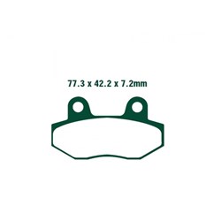 NISSIN BRAKE PADS 2P-205 SS (FA86 / FDB312 / DP111) #