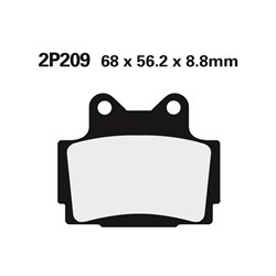 NISSIN BRAKE PADS 2P-209 NS/SS (FA104 / FDB386 / DP407) #