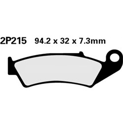 NISSIN BRAKE PADS 2P-215 GS H.D (2P-217) (FA125 / FDB338 / DP814 #