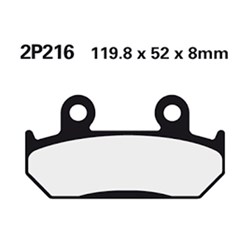 NISSIN BRAKE PADS 2P-216 NS (FA121 / FA203 / FDB462 / DP110) #