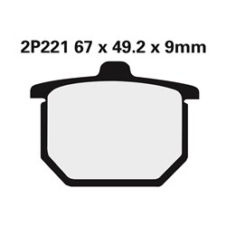 NISSIN BRAKE PADS 2P-221 NS ( FA31 / FDB182 / DP101) #