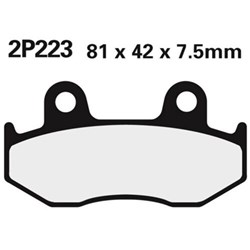NISSIN BRAKE PADS 2P-223 SS (FA92 / FDB382 / DP114) #