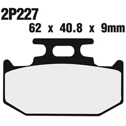 NISSIN BRAKE PADS 2P-227 GS H.D. (FA152 / FDB659 / DP315) #