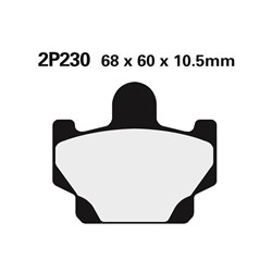 NISSIN BRAKE PADS 2P-230 SS (FA81 / FDB311 / DP403) #