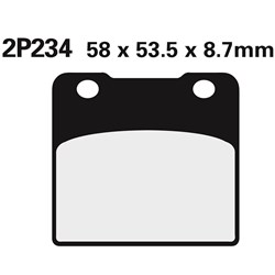 NISSIN BRAKE PADS 2P-234 NS (FA103 / FDB389 / DP210) #