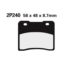 NISSIN BRAKE PADS 2P-240 SS (FA102 / FDB390 ) #