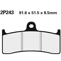 NISSIN BRAKE PADS 2P243 ST SINT (FA424 / FDB2036 / RDP324) #