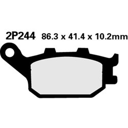 NISSIN BRAKE PADS 2P-244 NS (FA174 / FDB754 / DP121) [SPC01]