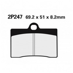 NISSIN BRAKE PADS 2P-247 NS (FA252 / FDB408 / DP418) #