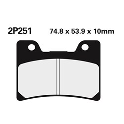 NISSIN BRAKE PADS 2P-251 NS/SS (FA160 / FDB666 / DP410) #