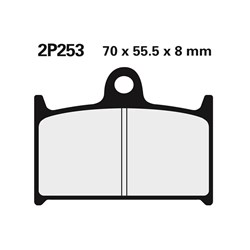 NISSIN BRAKE PADS 2P-253 NS (FA145 / FA236 / FDB557 / DP213) #