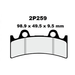 NISSIN BRAKE PADS 2P-259 NS/SS (FA190 / FDB864 / SDP416) #