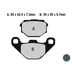 NISSIN BRAKE PADS 2P-263 SS (FA173 / FDB828 / DP310) #