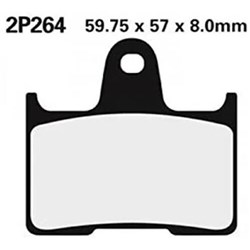 NISSIN BRAKE PADS 2P-264 ST SINT (FA254 / FDB211 / DP220) #