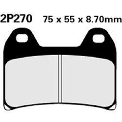 NISSIN BRAKE PADS 2P-270 ST SINT (FA244 / FDB2042 / DP630) #