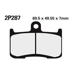NISSIN BRAKE PADS 2P-287 ST SINT ( FA347 / FDB2158 / DP922)