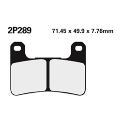 NISSIN BRAKE PADS 2P-289 ST SINT (FA379 / FDB2178 / DP947)