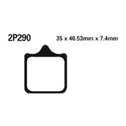 NISSIN BRAKE PADS 2P-290 ST SINT (FA322 / FDB2120 / DP638) #