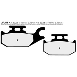 NISSIN BRAKE PADS 2P-291 ST SINT (FA413 / DP550) #