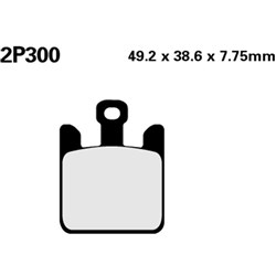 NISSIN BRAKE PADS 2P-300 ST SINT (FA369 / FDB2164 / DP942) #