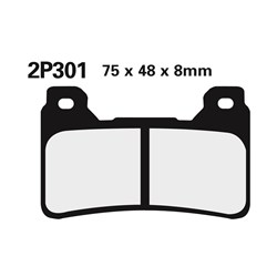 NISSIN BRAKE PADS 2P-301 ST SINT (FA390 / FDB2181 / DP950)