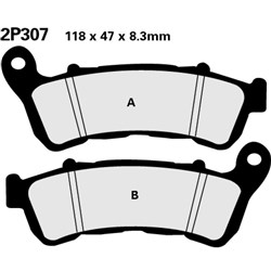 NISSIN BRAKE PADS 2P-307 ST SINT (FA388 / DP954) #