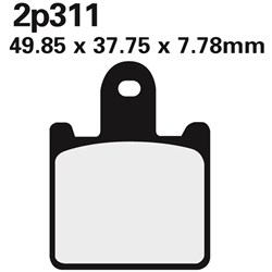 NISSIN BRAKE PADS 2P-311ST SINT (FA417/4 / FDB2220 / DP964) #