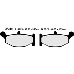 NISSIN BRAKE PADS 2P-319 NS (FA419 / DP963) #