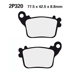 NISSIN BRAKE PADS 2P-320 ST SINT (FA436 / FDB2221 / DP973)