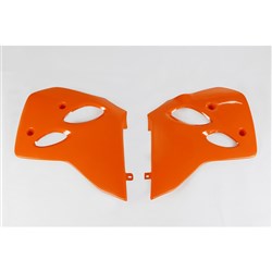 UFO KTM RADIATOR SHROUDS 350/400/620 93-95 ORG (WAS 3036126)